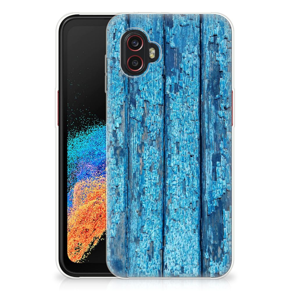 Samsung Galaxy Xcover 6 Pro Bumper Hoesje Wood Blue B2C Telecom