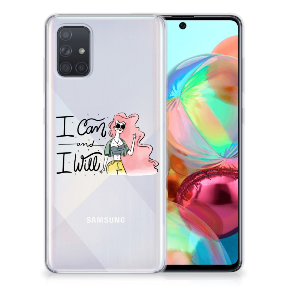 Samsung Galaxy A71 Telefoonhoesje met Naam i Can