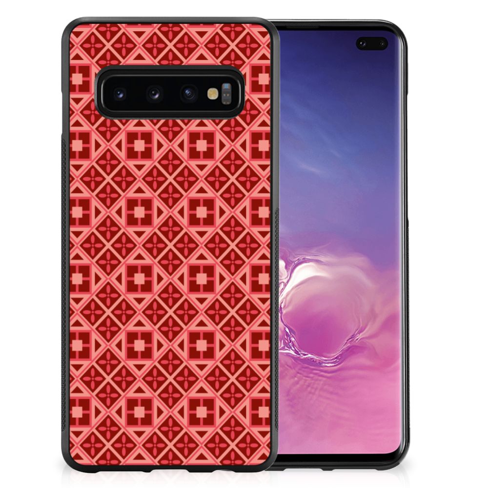 Samsung Galaxy S10+ Bumper Case Batik Rood