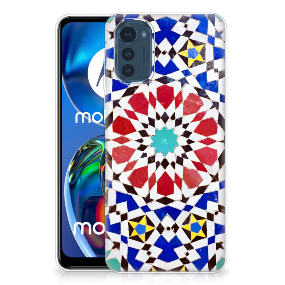 Motorola Moto E32/E32s TPU Siliconen Hoesje Mozaïek B2C Telecom