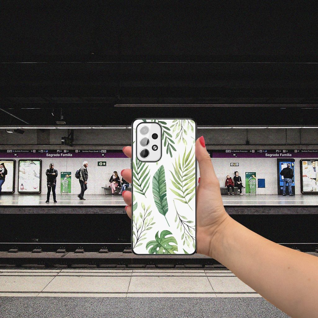 Samsung Galaxy A53 Bloemen Hoesje Leaves B2C Telecom