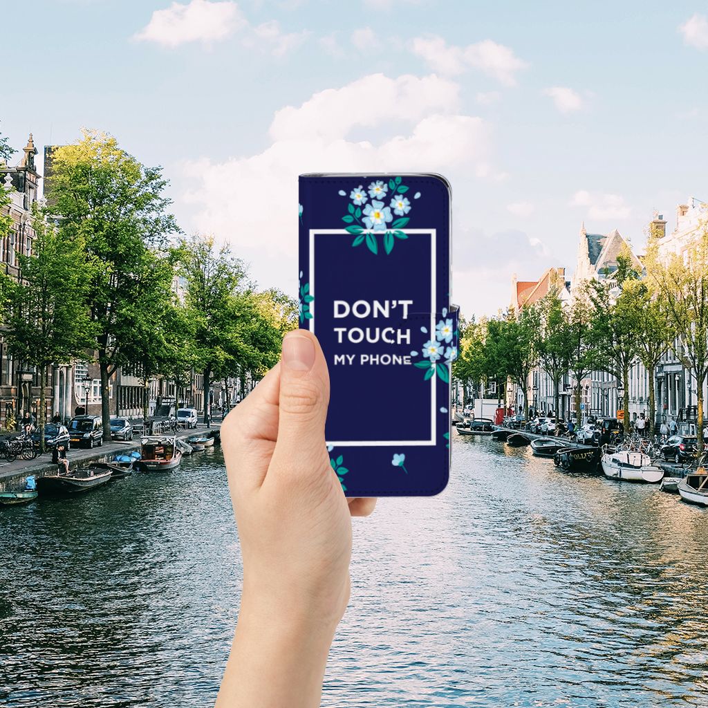 Samsung S10 Lite Portemonnee Hoesje Flowers Blue DTMP