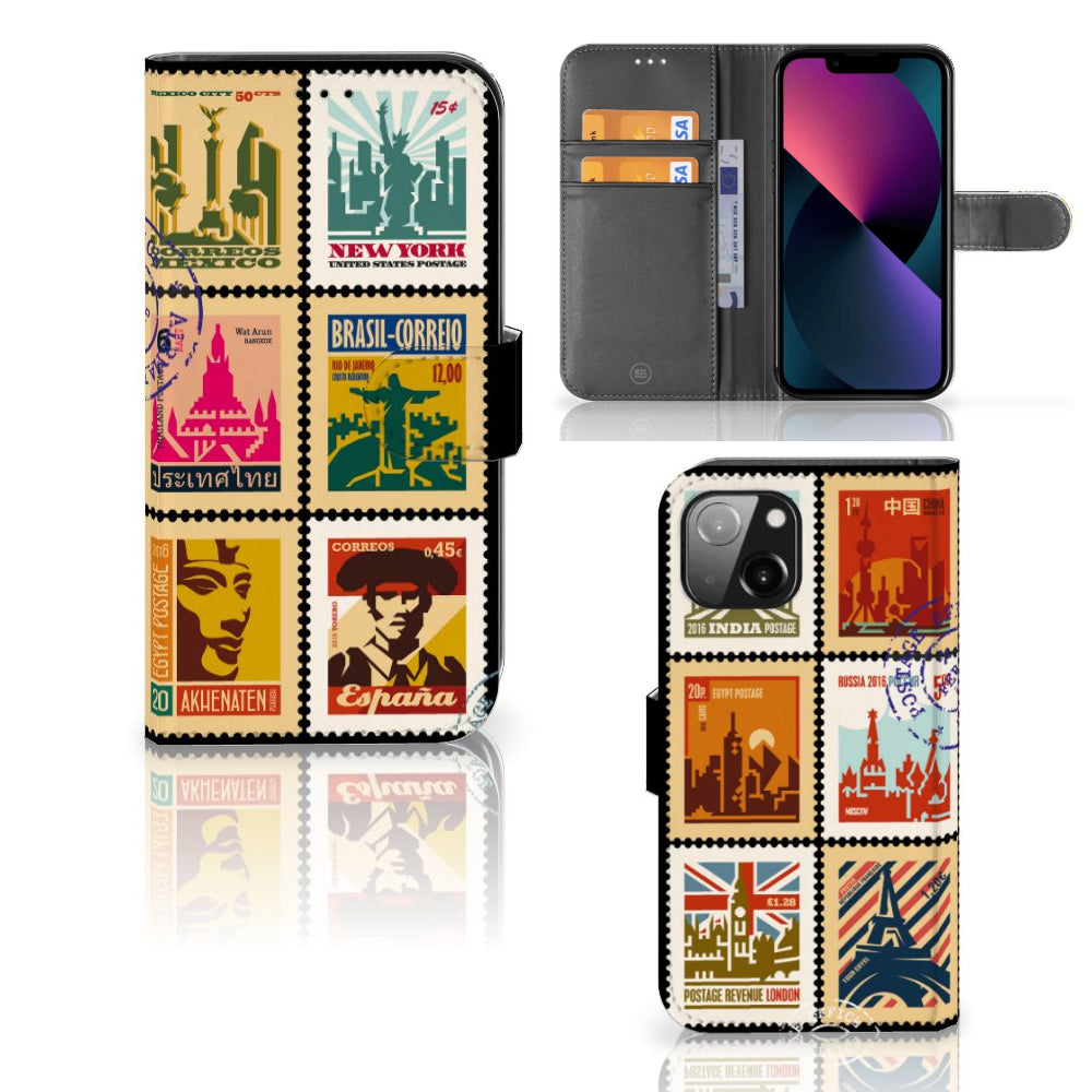 Apple iPhone 13 Flip Cover Postzegels