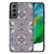 Samsung Galaxy S21FE Marmeren Print Telefoonhoesje Flower Tiles