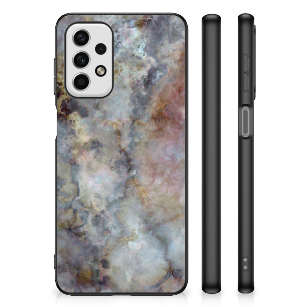 Samsung Galaxy A23 Marmeren Print Telefoonhoesje Marmer Grijs B2C Telecom