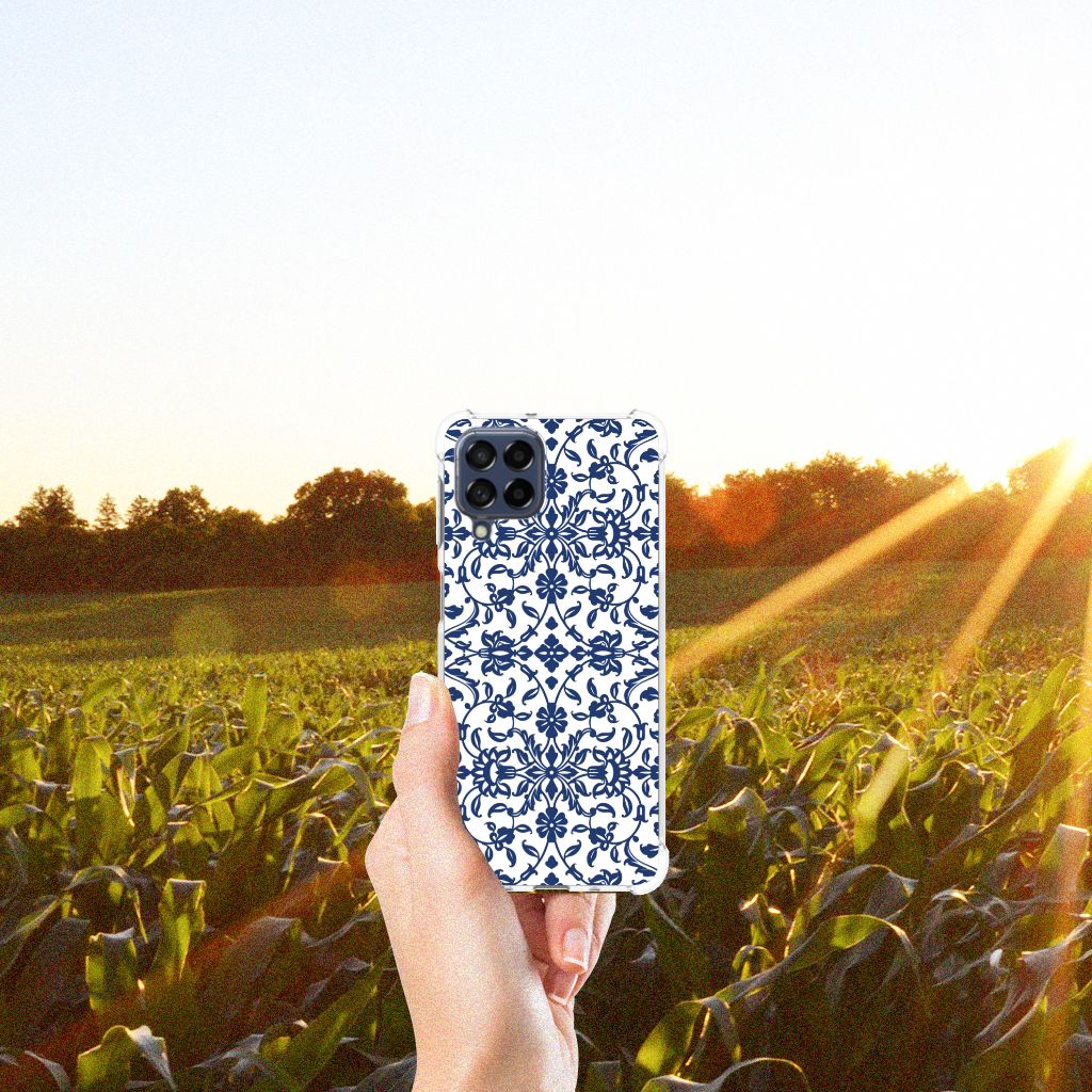 Samsung Galaxy M53 Case Flower Blue B2C Telecom