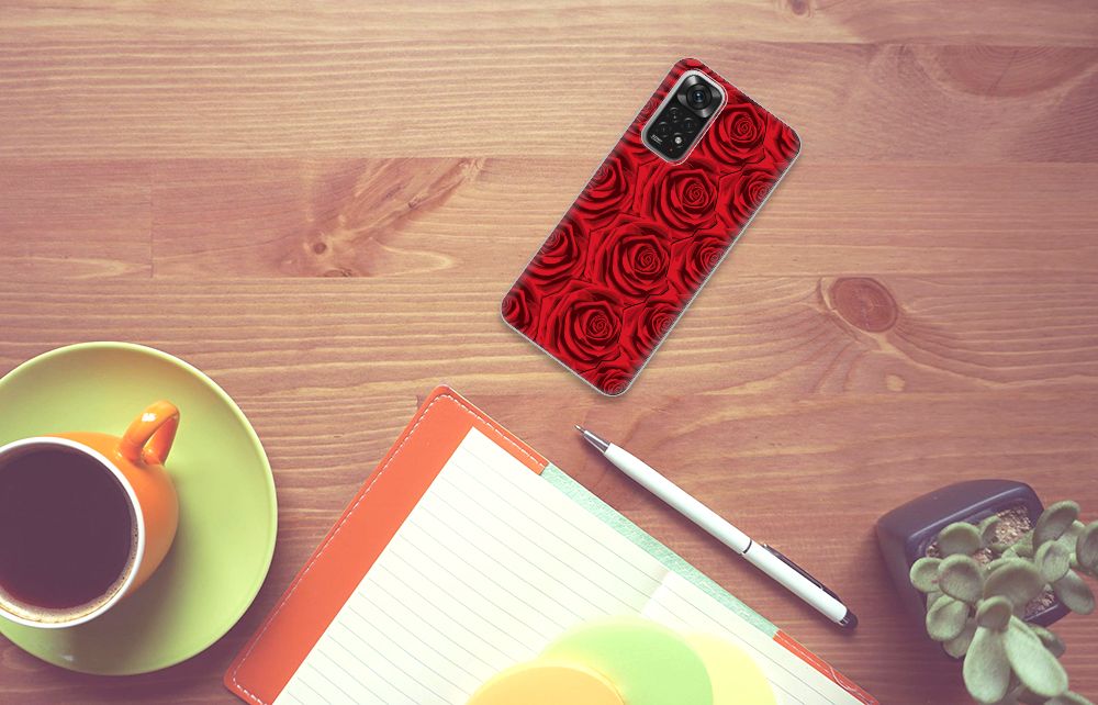 Xiaomi Redmi 10 | Redmi Note 11 4G TPU Case Red Roses B2C Telecom