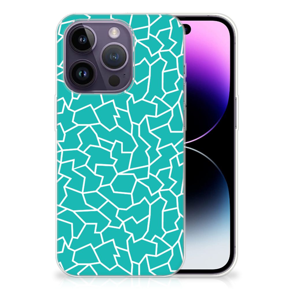 Apple iPhone 14 Pro Hoesje maken Cracks Blue B2C Telecom