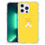 iPhone 13 Pro Max Stevig Bumper Hoesje Baby Leopard met schattige gele leopard đ op felgele achtergrond.
