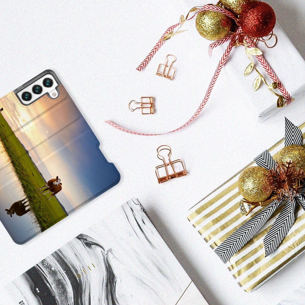 Samsung Galaxy S22 Hoesje maken Koe - B2C Telecom