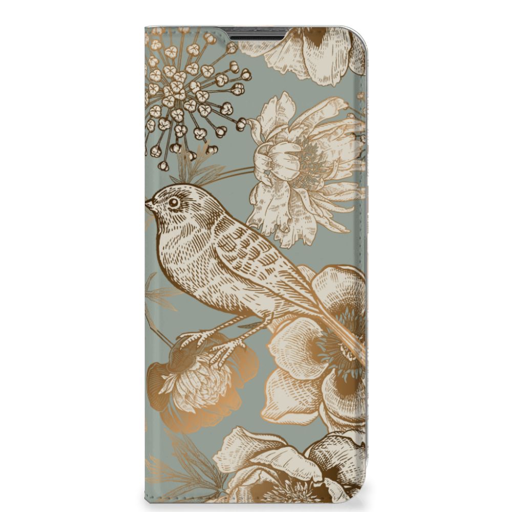 Smart Cover voor Nokia G50 Vintage Bird Flowers - B2C Telecom