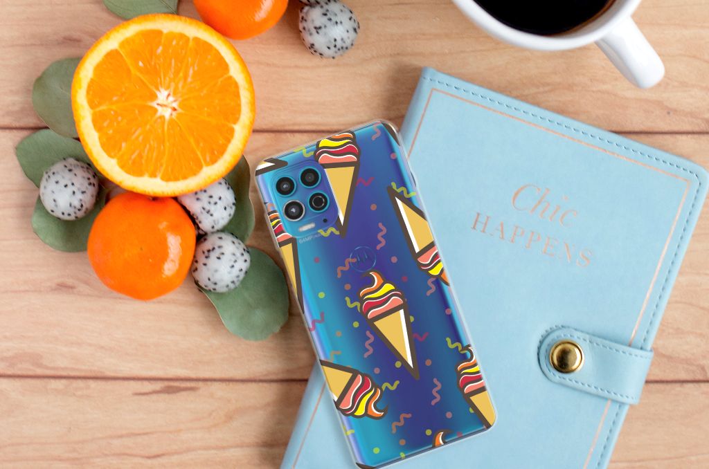 Motorola Moto G100 Siliconen Case Icecream