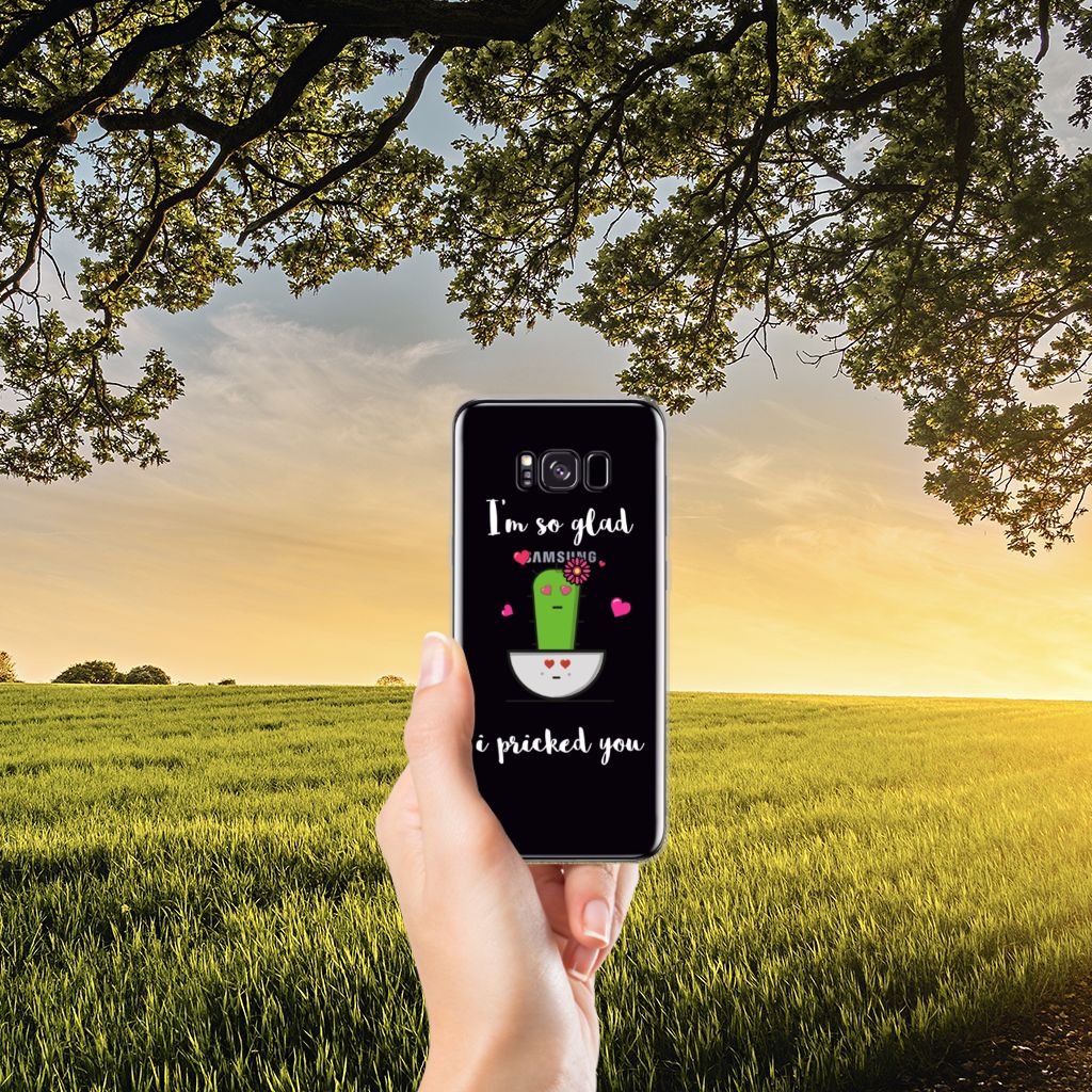 Samsung Galaxy S8 Plus Telefoonhoesje met Naam Cactus Glad