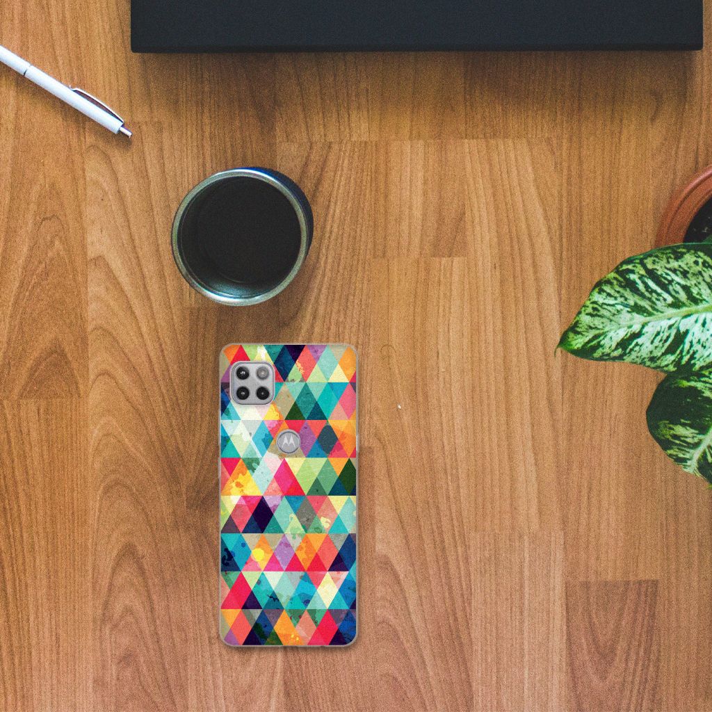 Motorola Moto G 5G TPU bumper Geruit B2C Telecom
