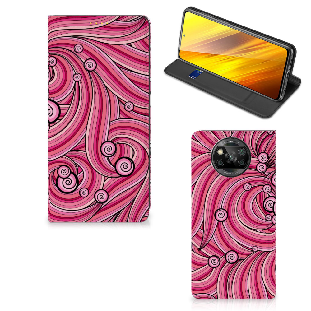 Xiaomi Poco X3 Pro | Poco X3 Bookcase Swirl Pink - B2C Telecom
