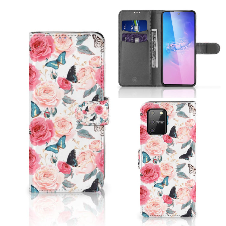 Samsung S10 Lite Hoesje Butterfly Roses