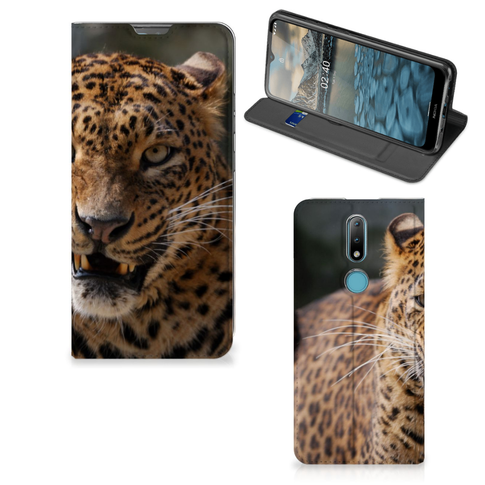 Nokia 2.4 Hoesje maken Luipaard - B2C Telecom