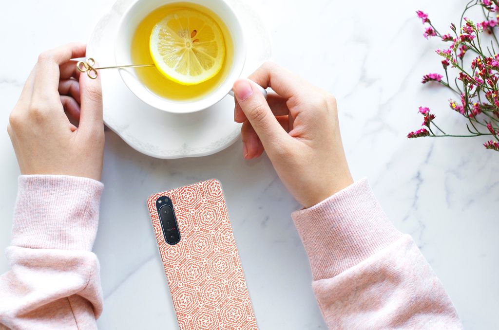 Sony Xperia 5II TPU bumper Pattern Orange B2C Telecom