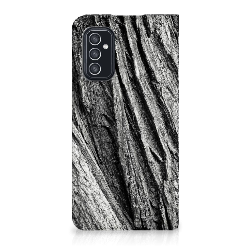Book Wallet Case Samsung Galaxy M52 Boomschors Grijs