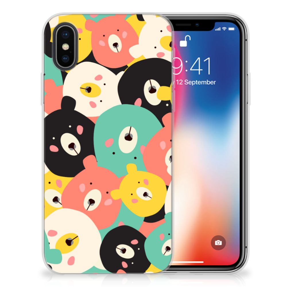 Apple iPhone X | Xs Telefoonhoesje met Naam Bears