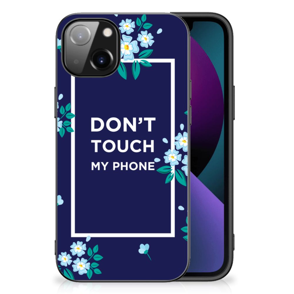 Apple iPhone 13 Telefoon Hoesje Flowers Blue DTMP B2C Telecom