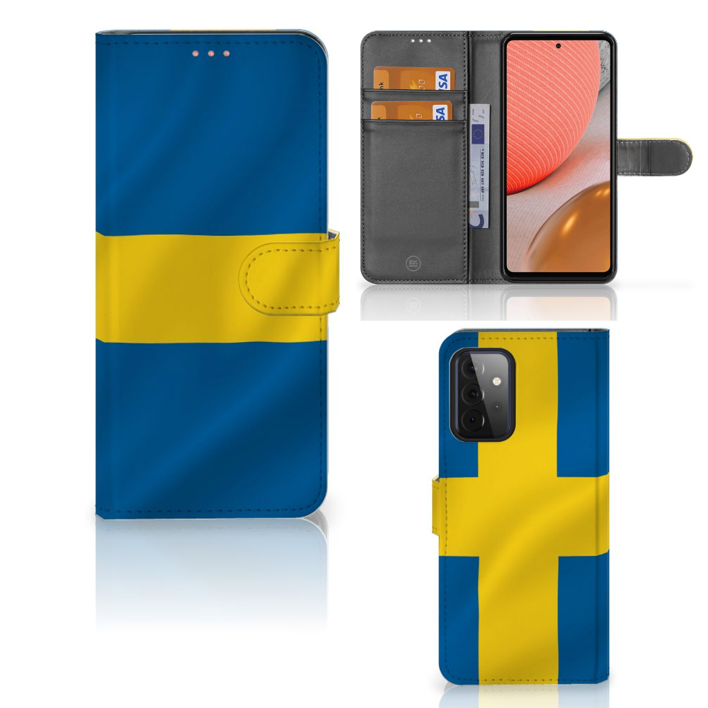 Samsung Galaxy A72 Bookstyle Case Zweden