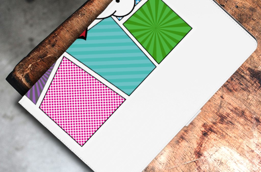 Samsung Galaxy Tab S7 FE | S7+ | S8+ Tablet Hoes met standaard Popart Princess