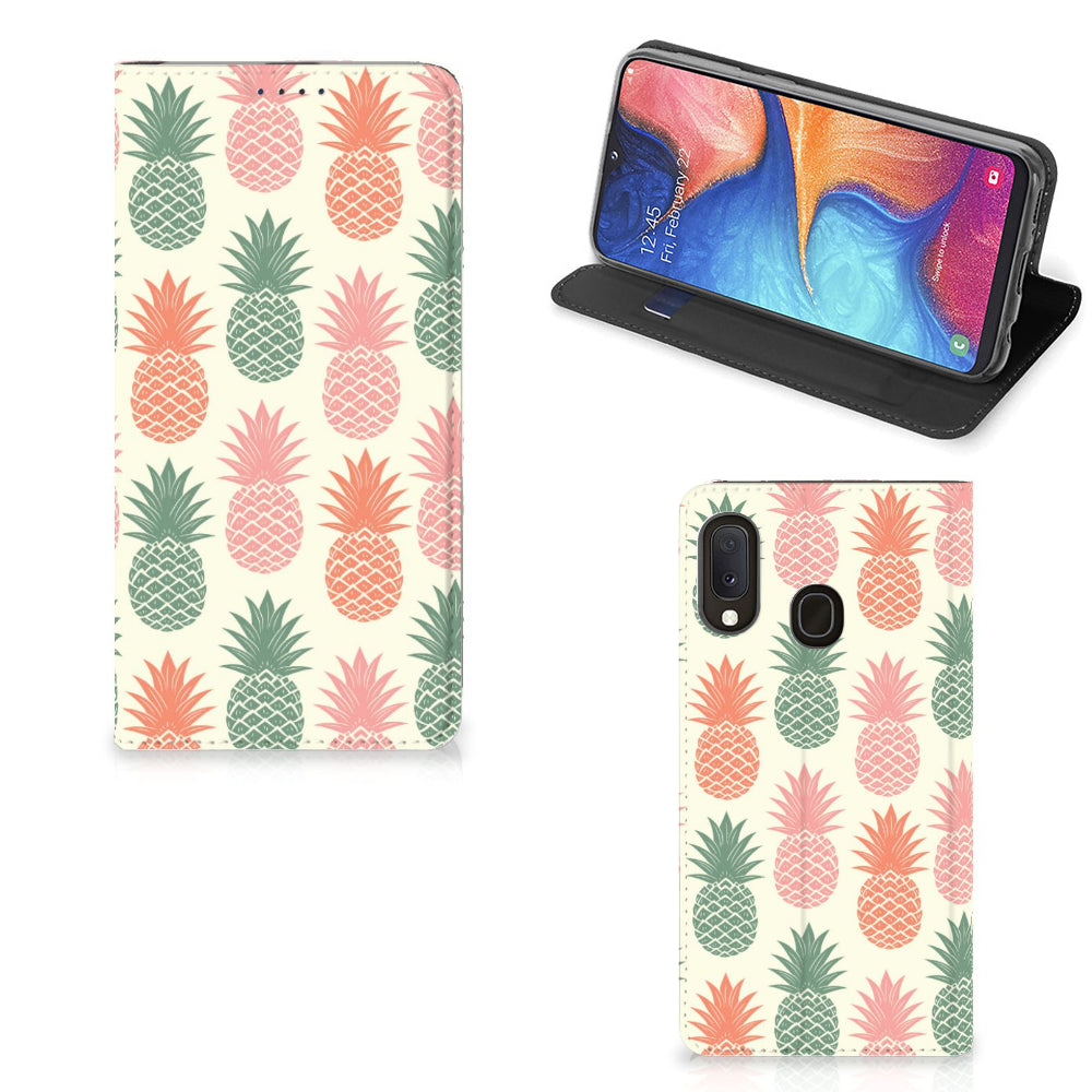 Samsung Galaxy A20e Flip Style Cover Ananas