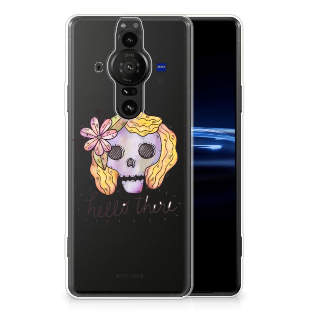 Silicone Back Case Sony Xperia Pro-I Boho Skull