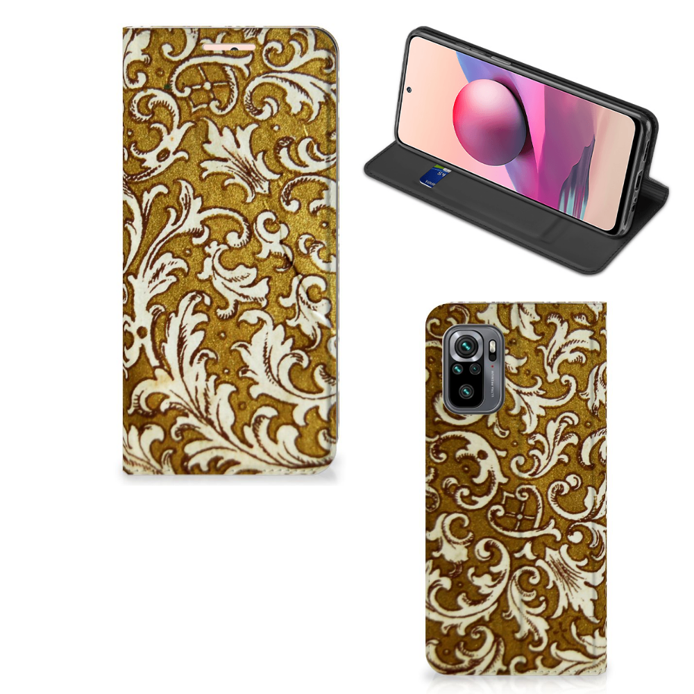 Telefoon Hoesje Xiaomi Redmi Note 10 4G | 10S | Poco M5s Barok Goud - B2C Telecom