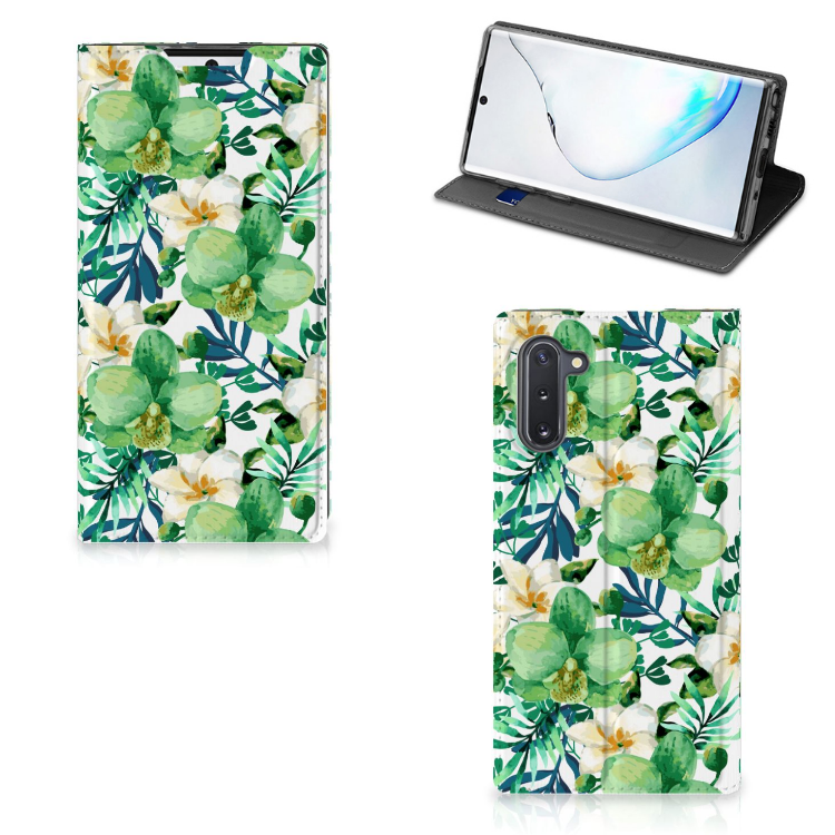 Samsung Galaxy Note 10 Smart Cover Orchidee Groen