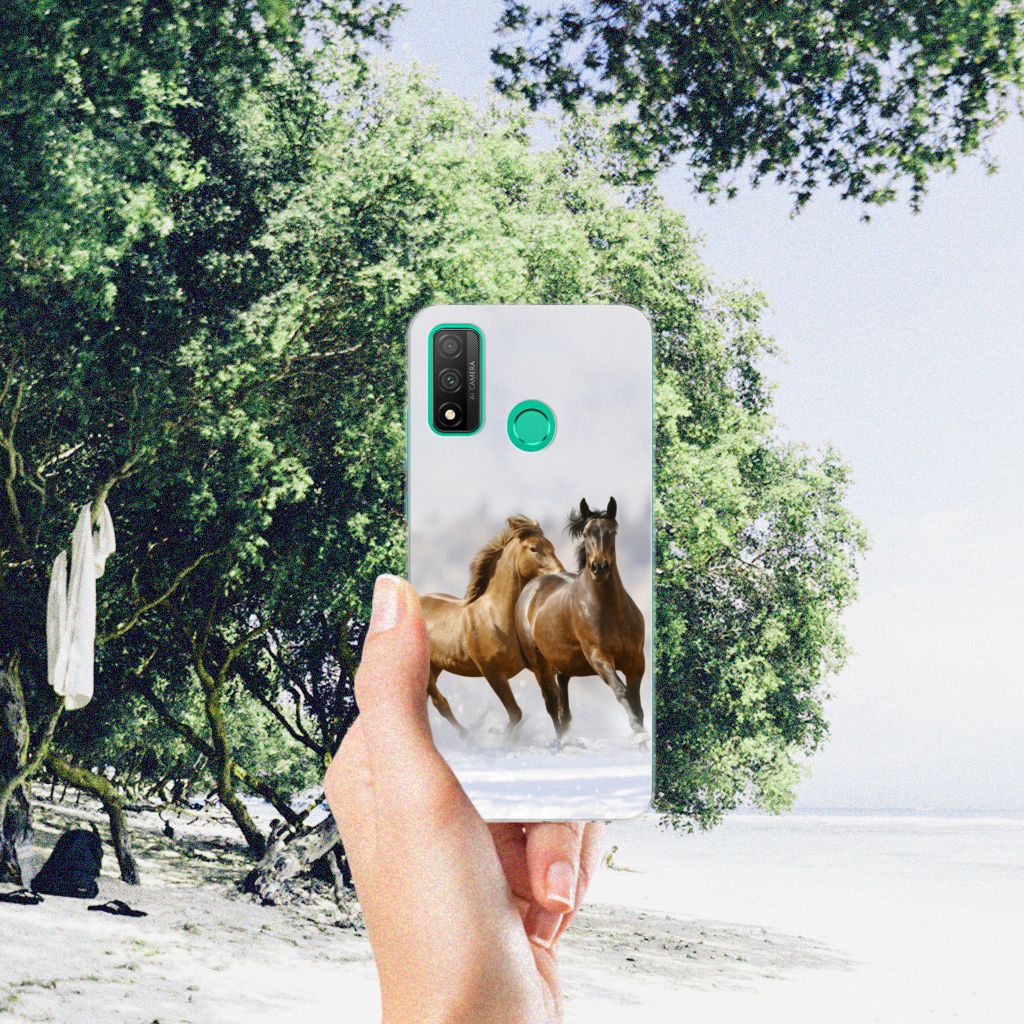 Huawei P Smart 2020 TPU Hoesje Paarden B2C Telecom