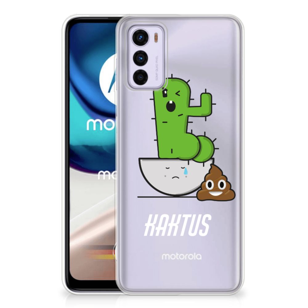 Motorola Moto G42 Telefoonhoesje met Naam Cactus Poo