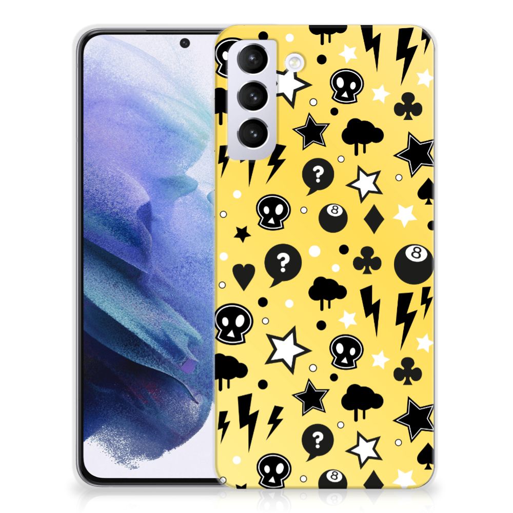 Silicone Back Case Samsung Galaxy S21 Plus Punk Geel B2C Telecom