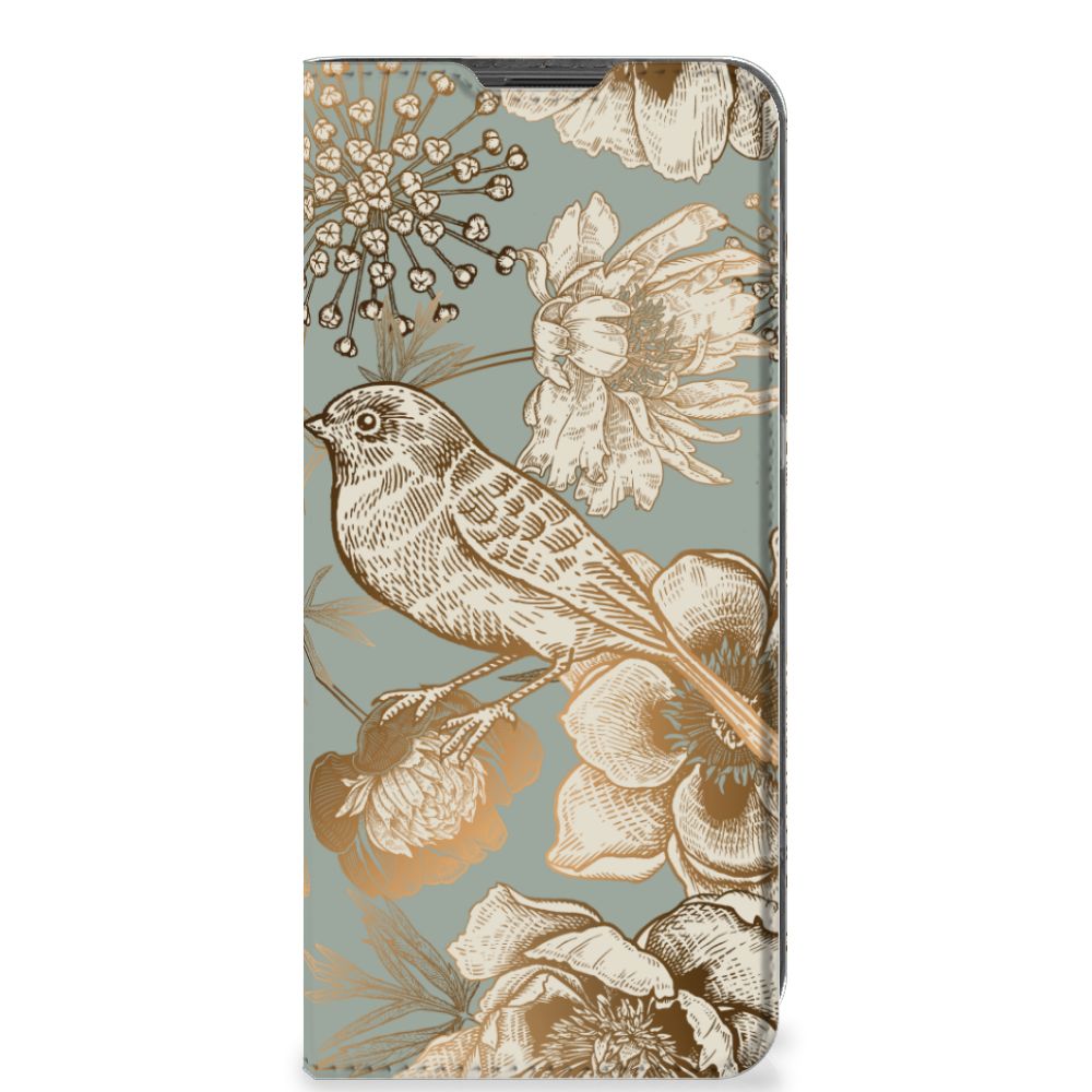 Smart Cover voor OnePlus 10 Pro Vintage Bird Flowers - B2C Telecom