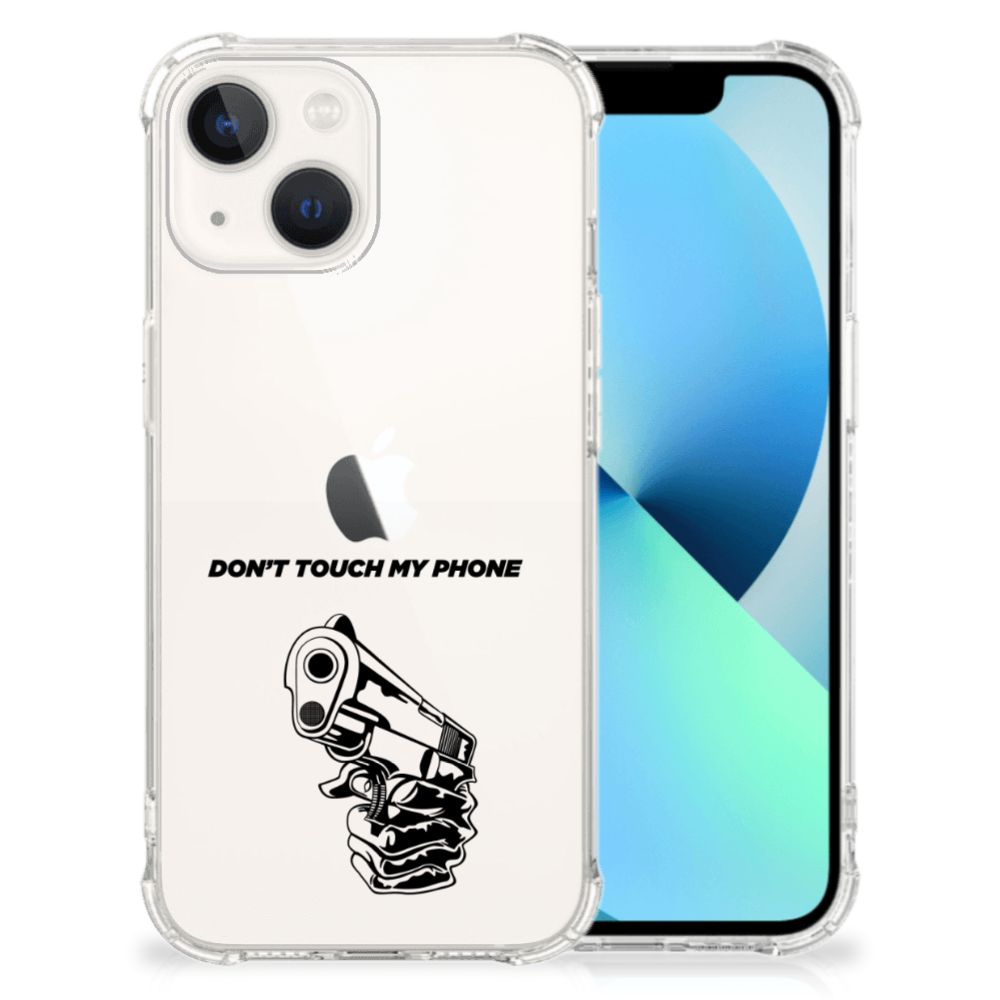 iPhone 13 Anti Shock Case Gun Don't Touch My Phone B2C Telecom