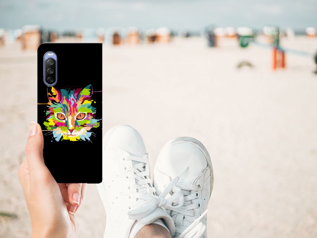 Sony Xperia 10 III Magnet Case Cat Color - B2C Telecom