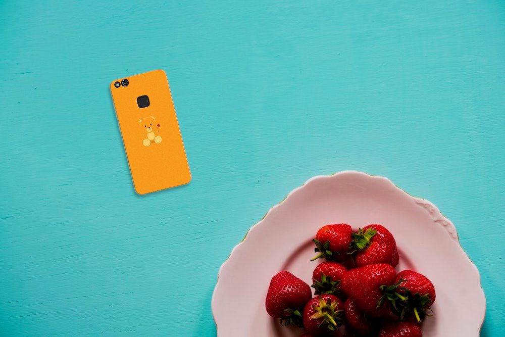 Huawei P10 Lite Telefoonhoesje met Naam Baby Beer