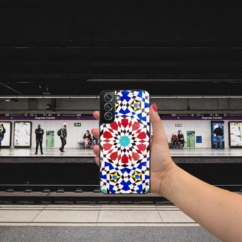 Samsung Galaxy S22 Plus Marmeren Print Telefoonhoesje Mozaïek B2C Telecom