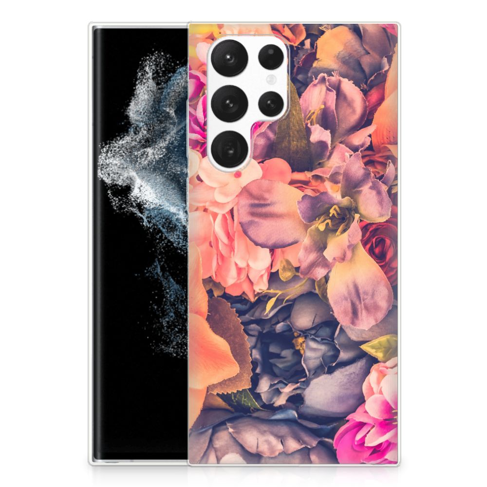 Samsung Galaxy S22 Ultra TPU Case Bosje Bloemen B2C Telecom