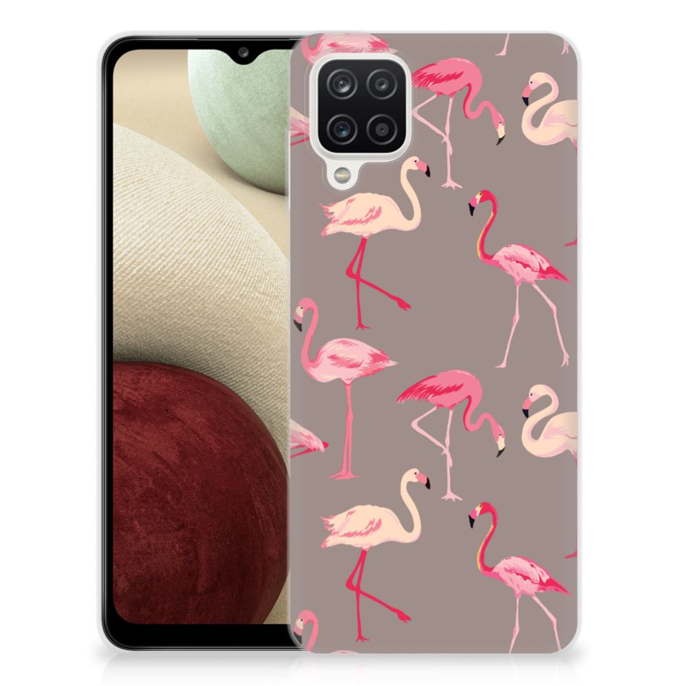 Samsung Galaxy A12 TPU Hoesje Flamingo B2C Telecom