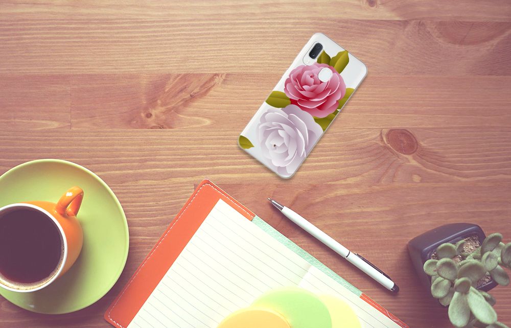 Samsung Galaxy A20e TPU Case Roses