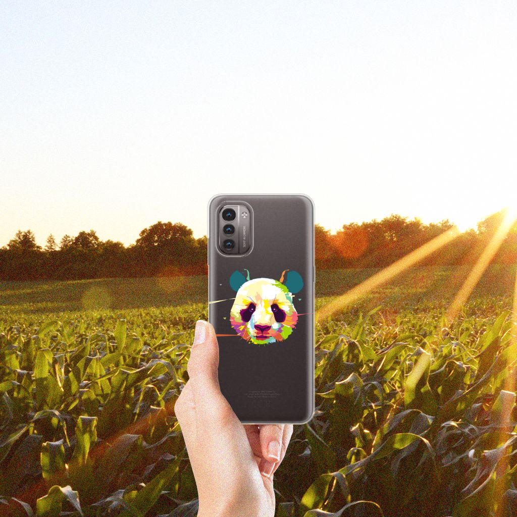 Nokia G21 | G11 Telefoonhoesje met Naam Panda Color B2C Telecom