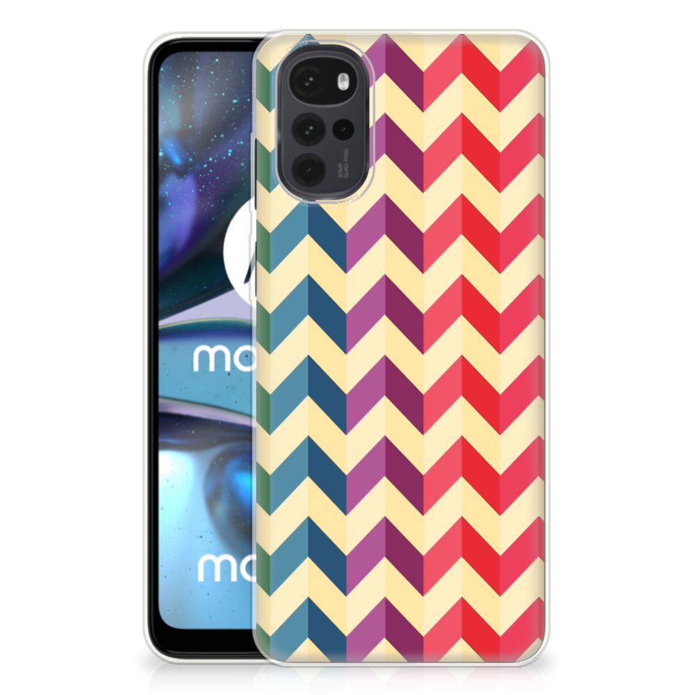 Motorola Moto G22 TPU bumper Zigzag Multi Color B2C Telecom