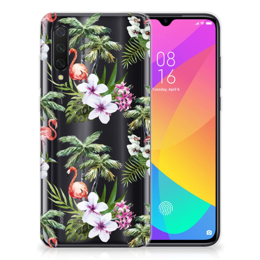 Xiaomi Mi 9 Lite TPU Hoesje Flamingo Palms B2C Telecom