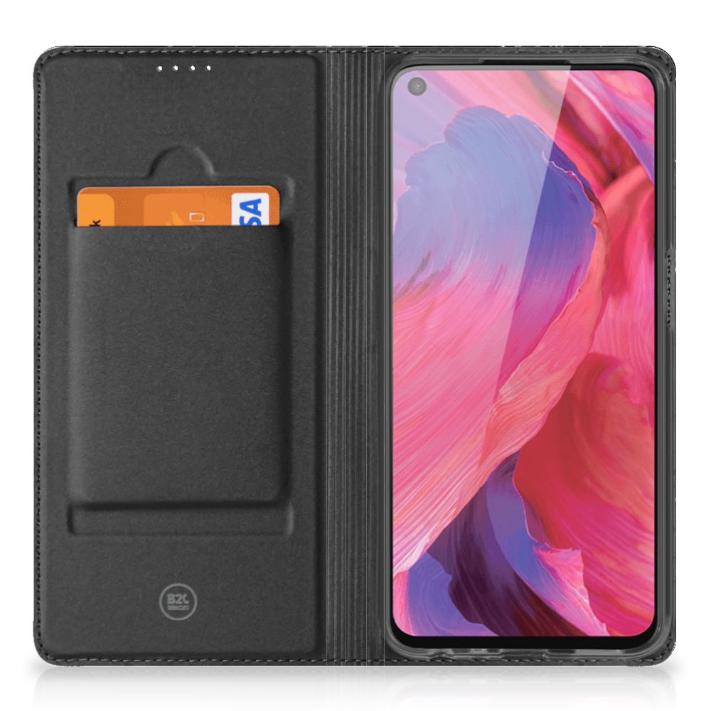 OPPO A54 5G | A74 5G | A93 5G Standcase Marmer Zwart - Origineel Cadeau Vader - B2C Telecom