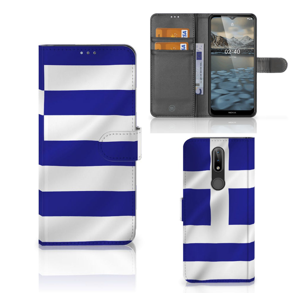 Nokia 2.4 Bookstyle Case Griekenland