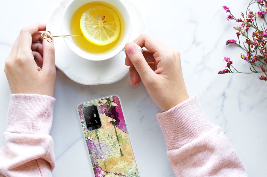 Hoesje maken OPPO A94 5G | Reno5 Z Letter Painting B2C Telecom
