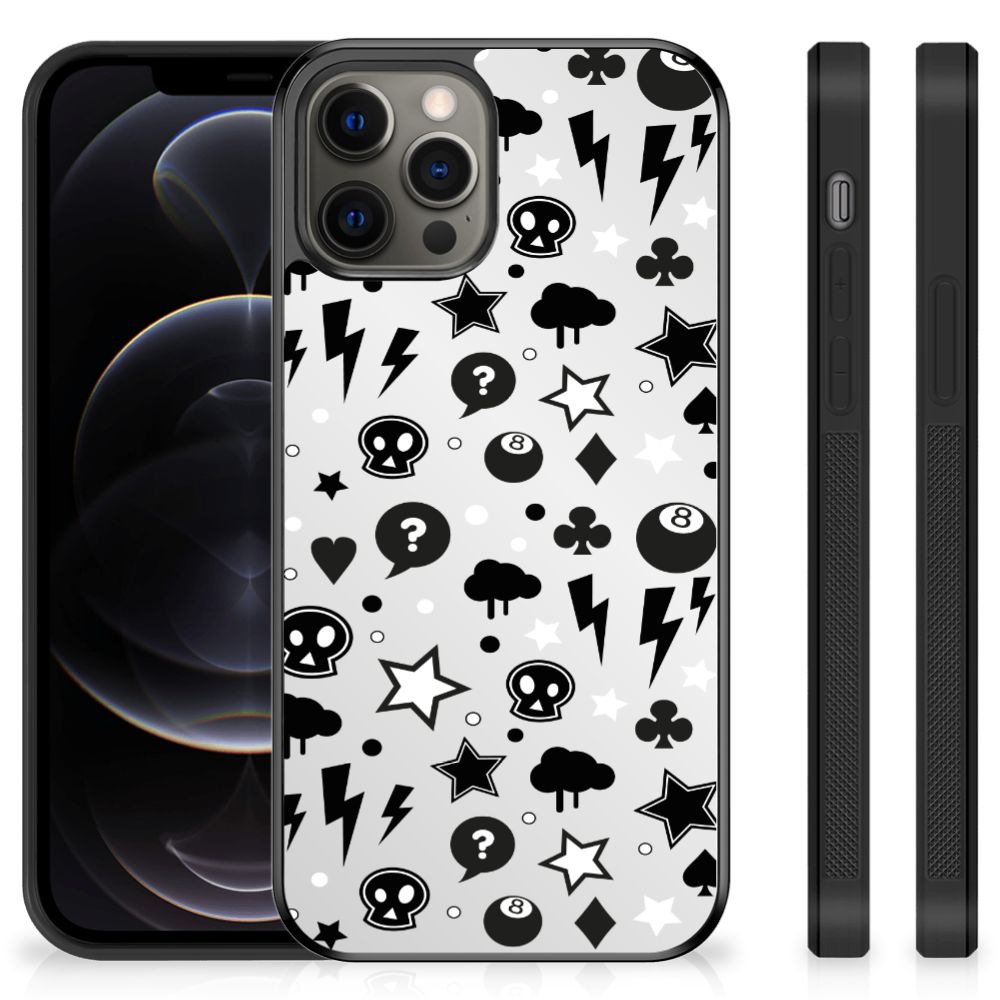 Mobiel Case iPhone 12 Pro Max Silver Punk B2C Telecom