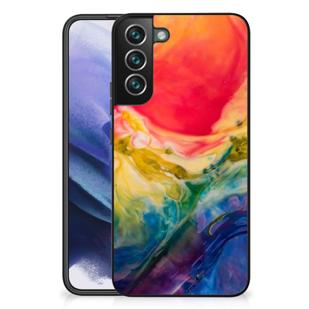 Kleurrijke Telefoonhoesje Samsung Galaxy S22 Plus Watercolor Dark